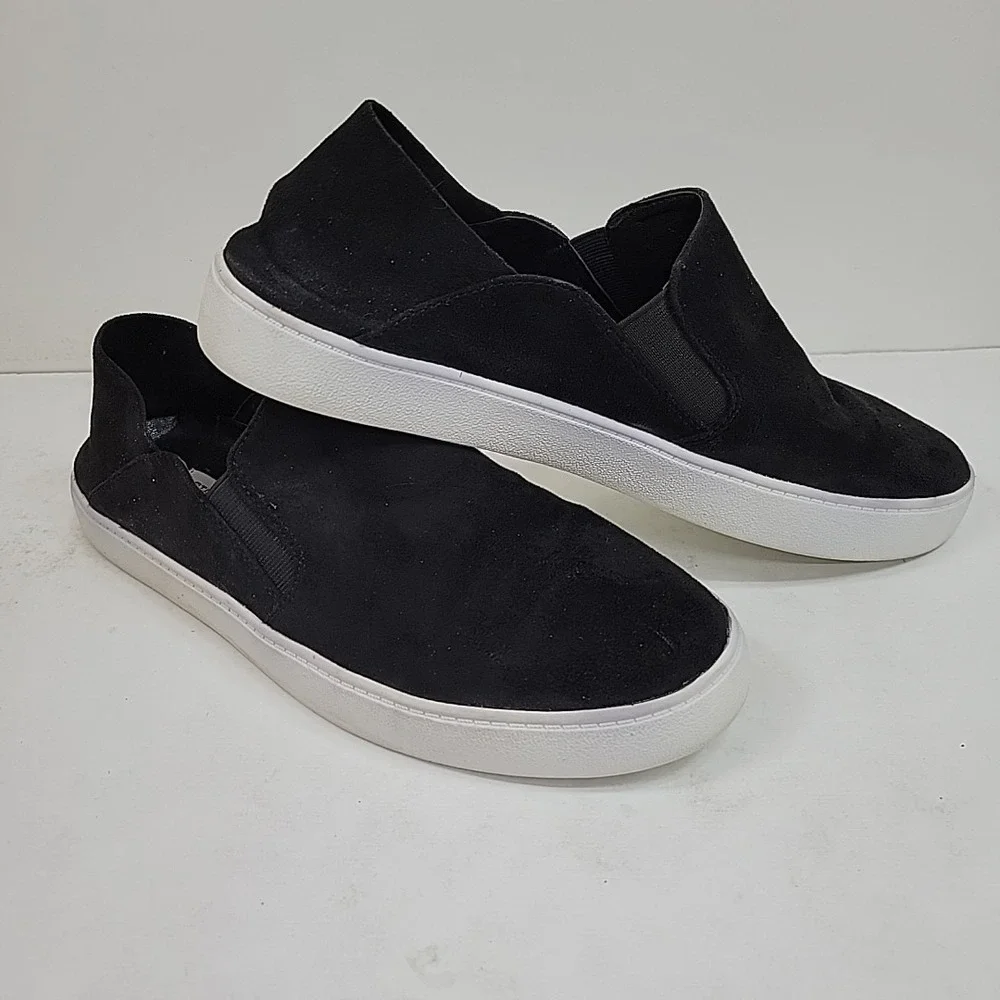 STEVE MADDEN Women's FAYNA Slip On Sneakers Black Comfort‎ Shoes Size 10 M NEW